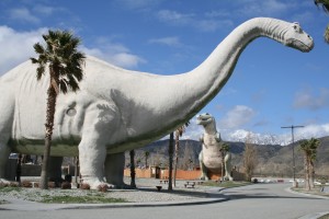 The World's Biggest Dinosaurs park in Cabazon, CA